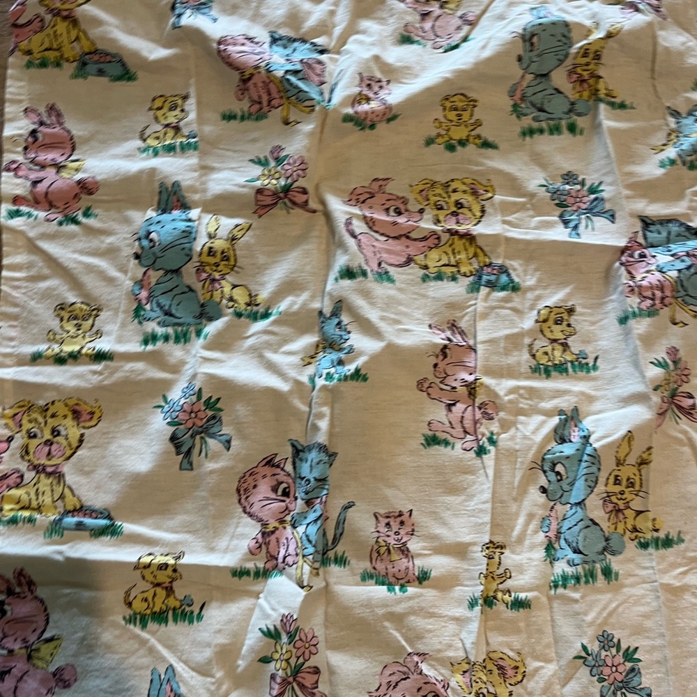 Vintage Animal Print Fabric - Picture 3 of 5